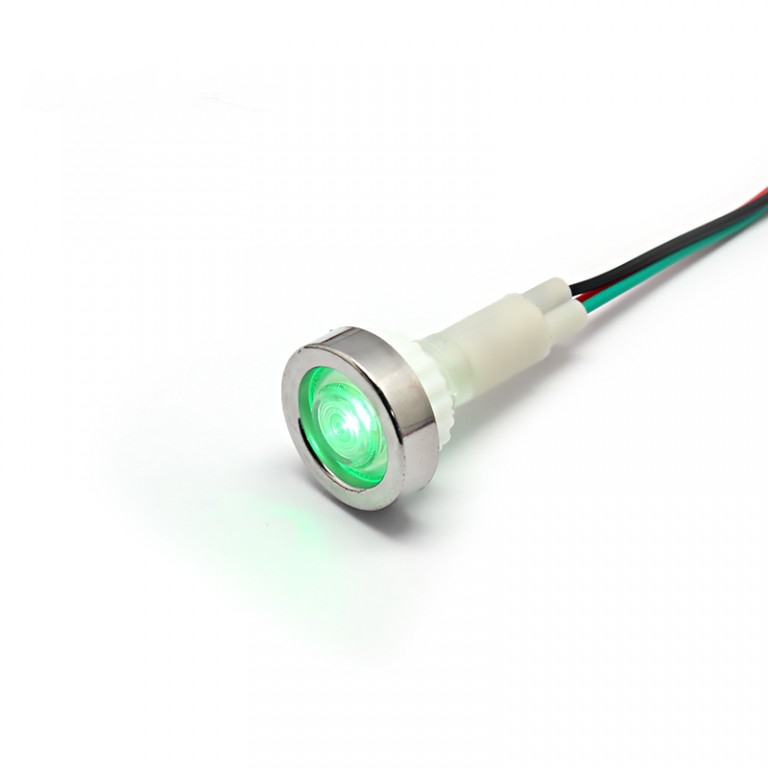 10mm RED-Green double color ip67 led plastic indicator lamp