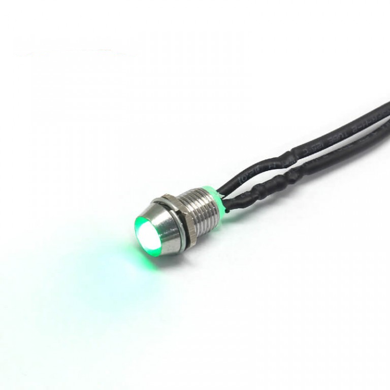  12v green Cheap price 6mm metal led indicator light