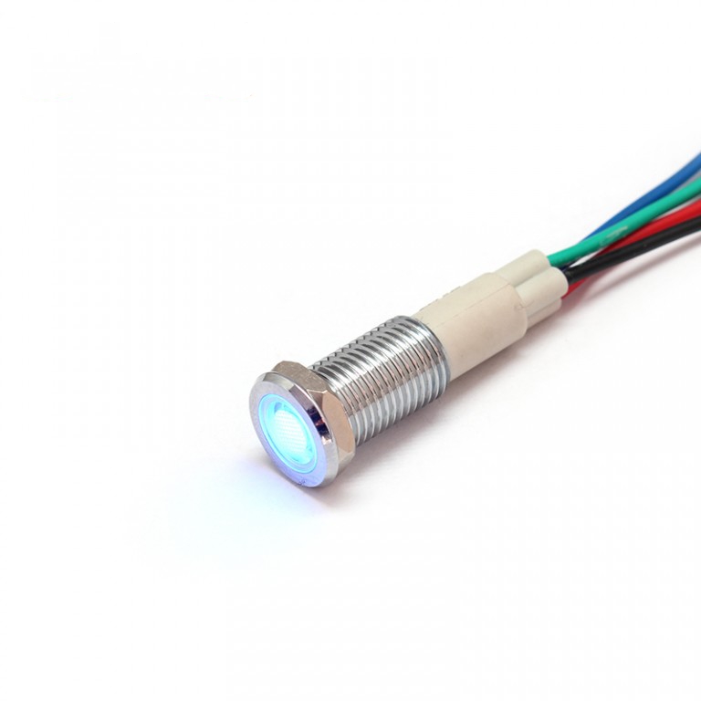  three colors ip67 6v test 10mm metal pilot indicator light